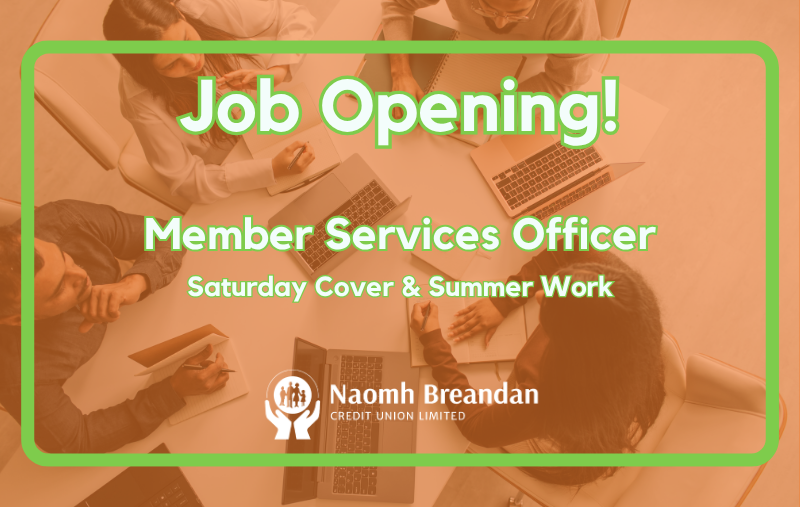 Job Opening - Member Services Officer