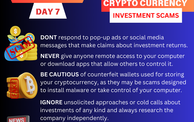 Fraud Awareness Week: Day Seven – Crypto Currency Investment Scam