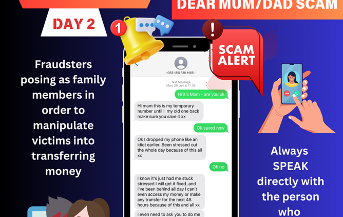 Fraud Awareness Week: Day Two – Dear Mum/Dad Scam