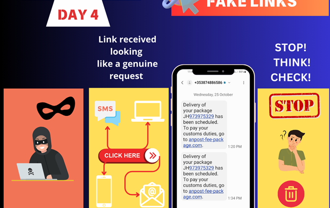 Fraud Awareness Week: Day Four – Fake SMS Links