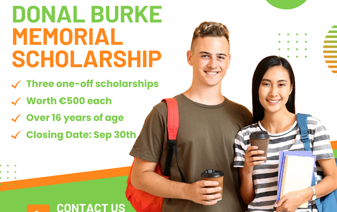 Donal Burke Memorial Scholarship 2024